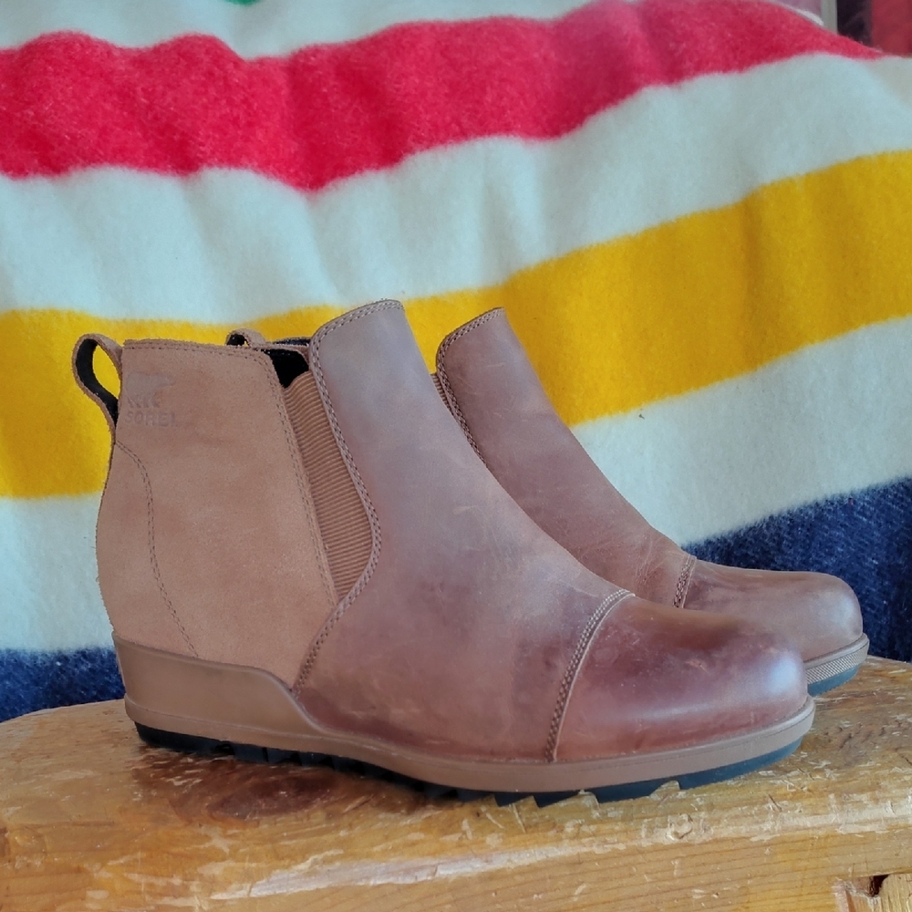 Sorel Tan and Brown Ankle Booties - Picture 9 of 16